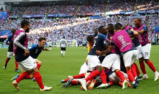 Timnas Prancis, Libas Timnas Argentina Dengan Skor 4-3