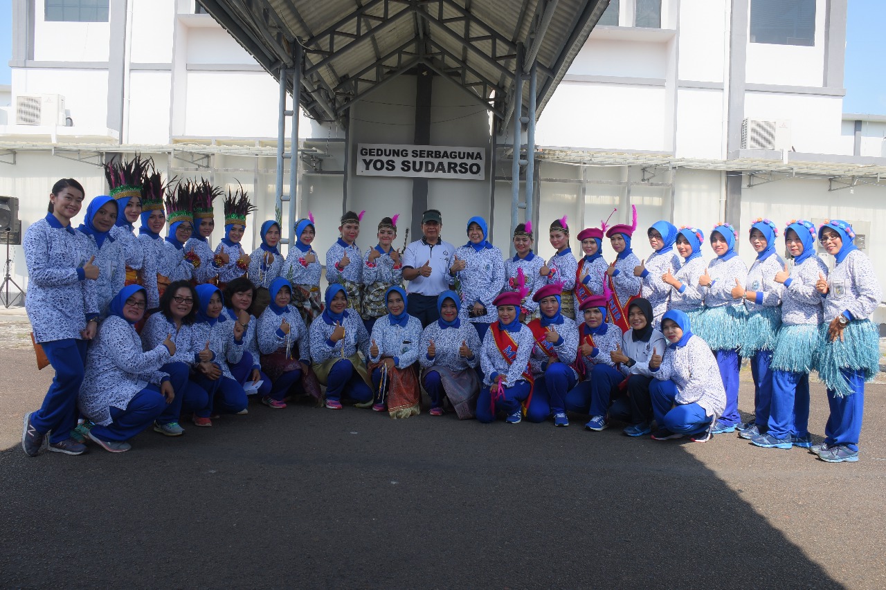 Jalasenastri Korcab IV DJA I. Adakan Lomba Senam