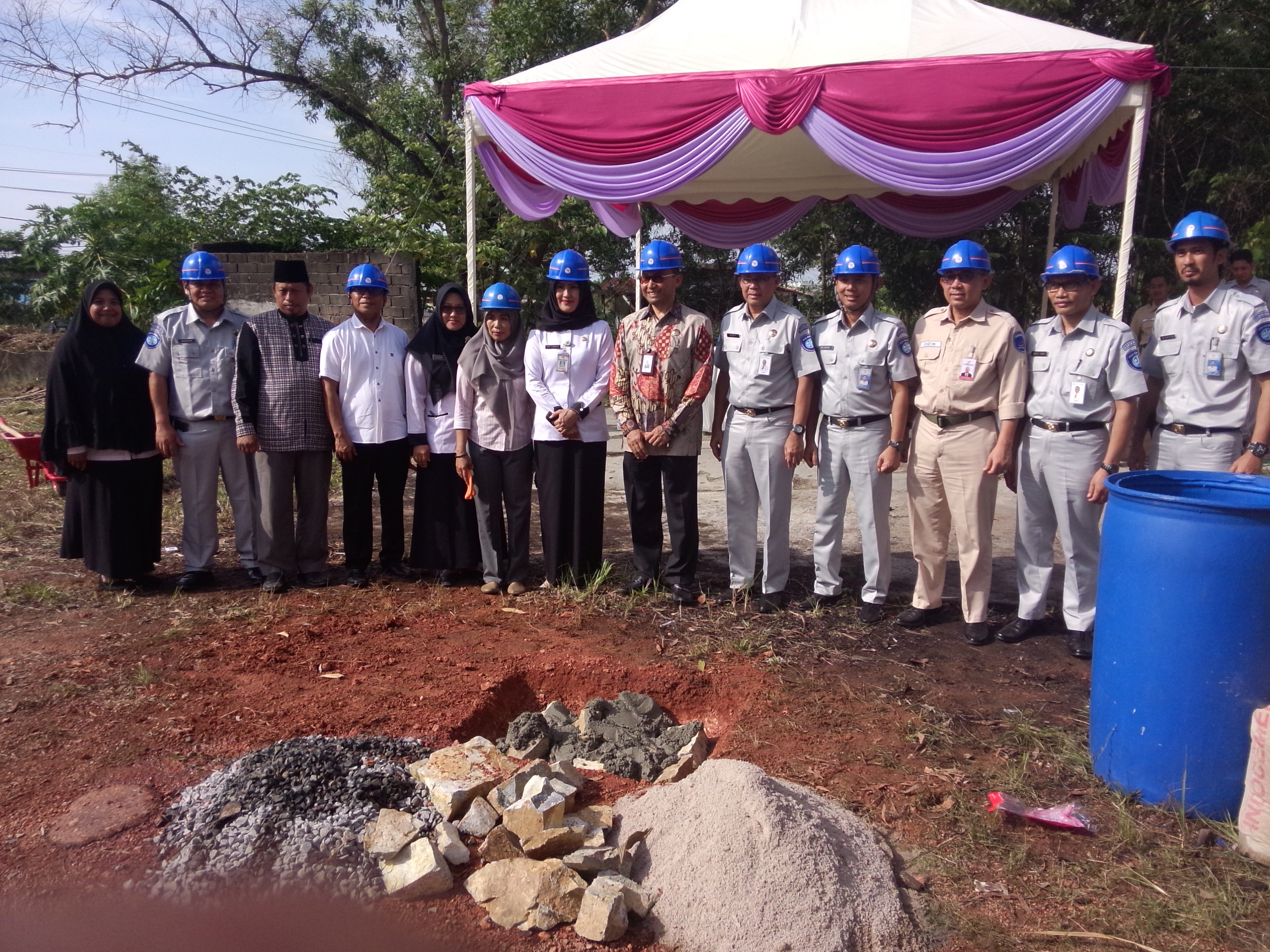Dr. Wahyu Wibowo, MM. Hadiri Peresmian Peletakan Batu Pertama PT Jasa Raharja Tanjungpinang