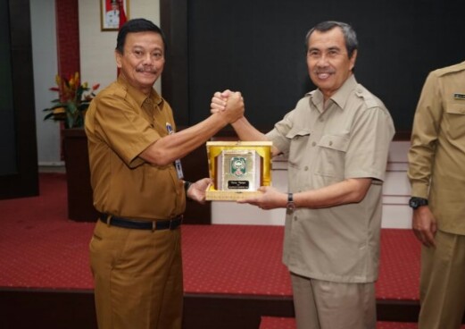 Pj. Walikota Raja Ariza. Sambut Kunjungan Pemkab Siak