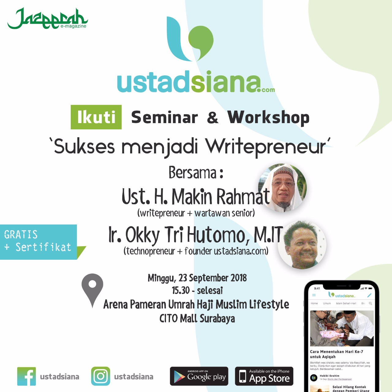 Jurus Sukses Writerpreneur & Fashionpreneur Ada Di Umrah Haji & Lifestyle 2018