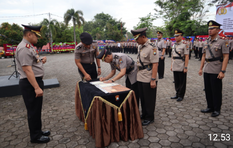 Kapolres Tanjungpinang, Pimpin Upacara Serah Terima Jabatan