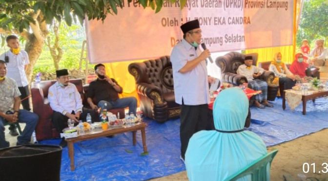 Ketua Komisi IV DPRD Prov Lampung, Sosialisasikan Perda Ketahanan Keluarga di Lampung Selatan