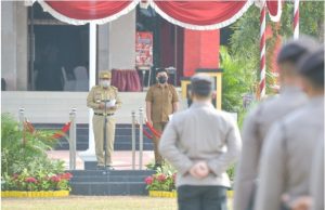 Pj. Gubernur Kepri, Suhajar Pimpin Apel Penanggulangan Karhutla