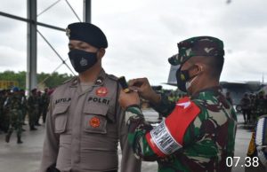 Polres TPI Ikuti Apel Gelar Pasukan Pengamanan VVIP Kunker Presiden