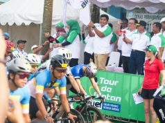 Bupati Bintan Lepas Lomba Balap Sepeda Internasional Tour de Bintan 2022